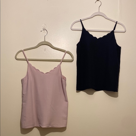 H$M Scalloped Edge Cami Top - Pink and Black. Size Xs. New - Picture 1 of 6